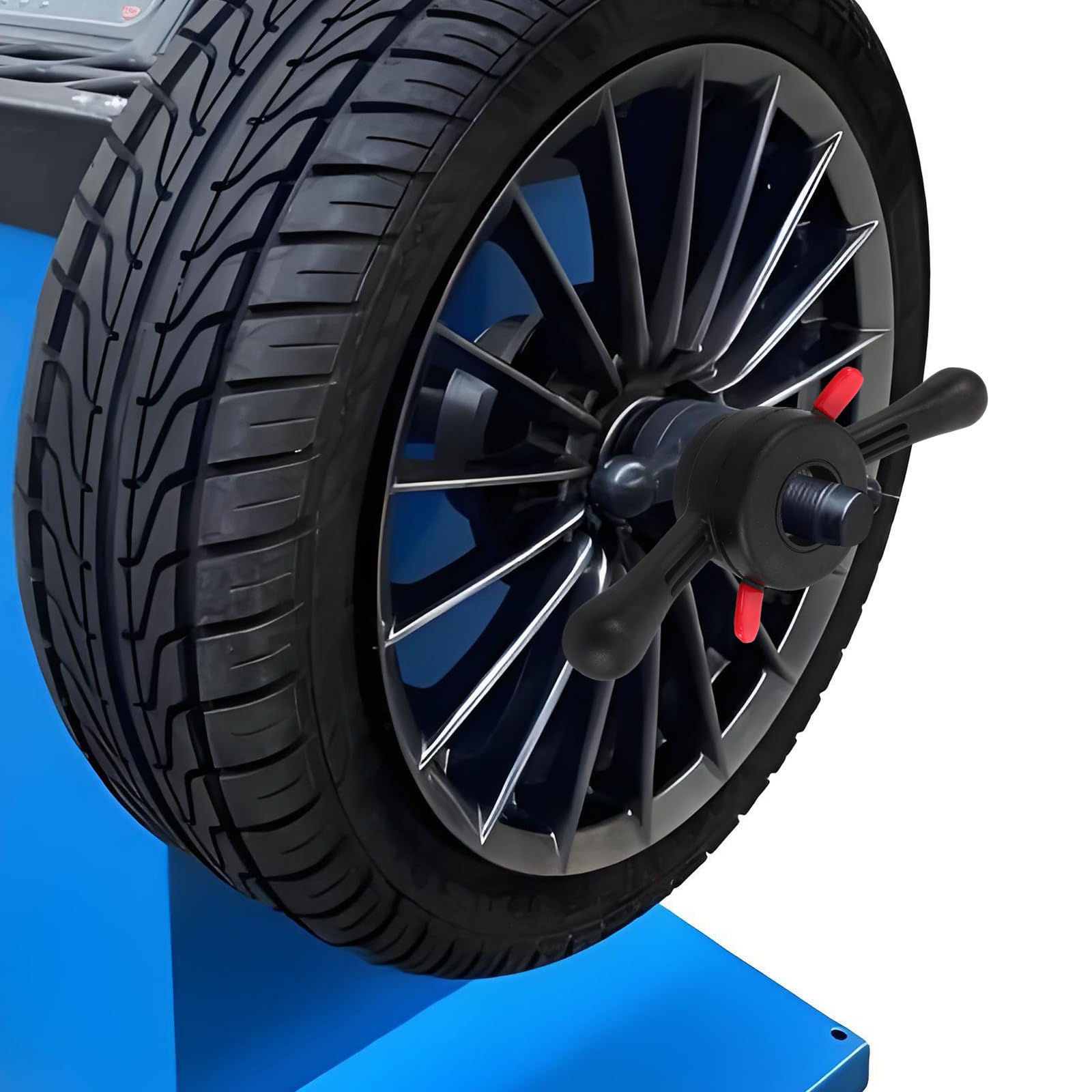 Veemoon Tuerca de Ajuste Rápido para Equilibradora de Neumáticos y Soporte de Equilibrado de Ruedas Nylon Negro para Neumático y Coche de Motocicleta