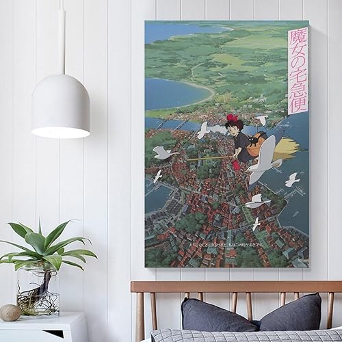 Miniatura 5 de Kiki's Delivery Service - Pósteres de anime de películas japonesas para decoración de pared, decoración de habitación, decoración de dormitorio,