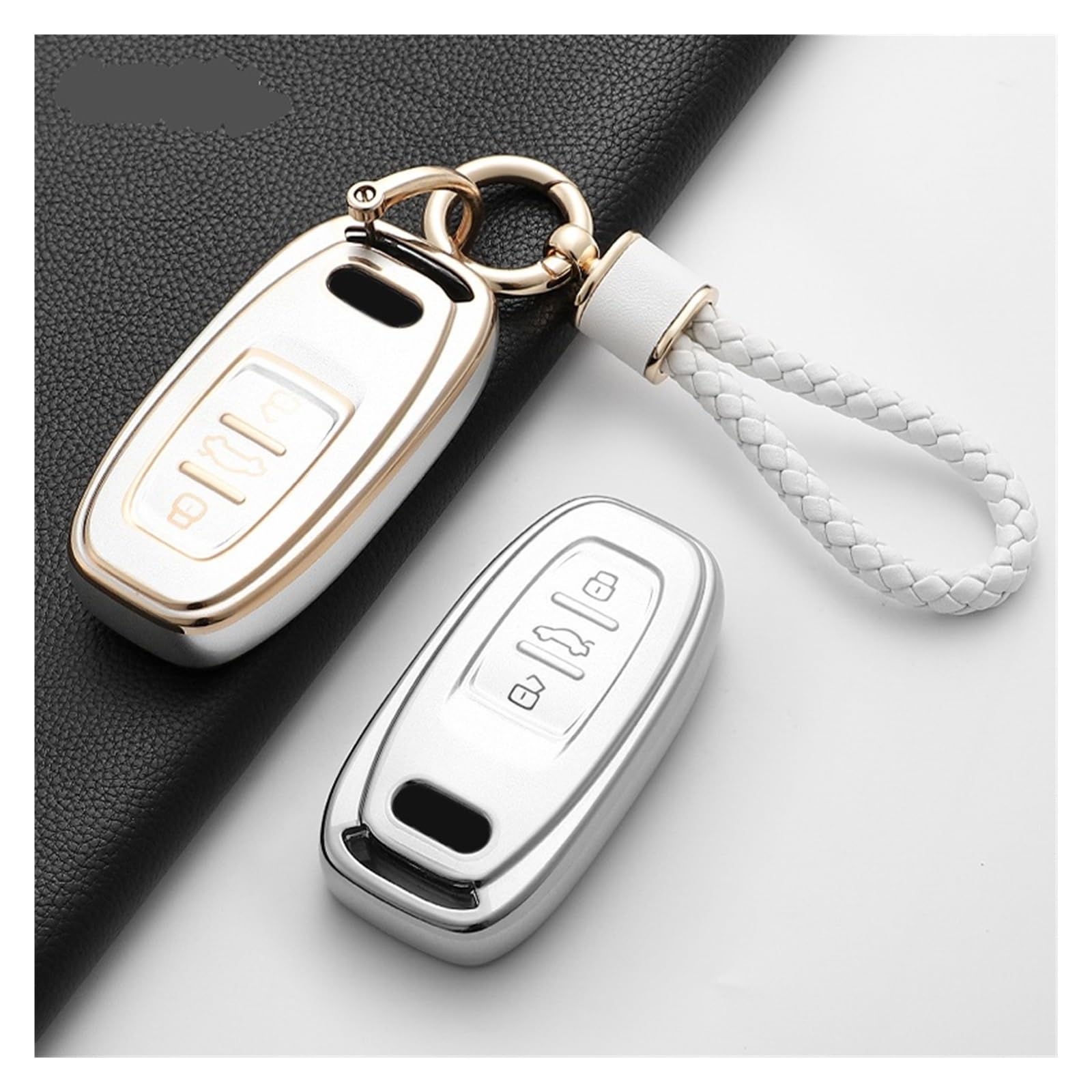 Etui na klucze Powłoka TPU Osłona pilota do Audi A1 A3 A4 A5 A6 Q5 Q7 R8 TT | Ultracienkie etui na klucze z TPU, precyzyjne wycięcia, pełna ochrona, łatwy montaż zatrzaskowy(Type6)