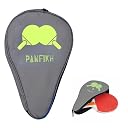 Table Tennis Racket Bag with Zipper Closure, Waterproof Ping Pong Paddle Case Lightweight Racket Cover with Carrying Loop Handle, Durable Multi-Use Table Tennis Paddle Carry Bag - Grey gallery image