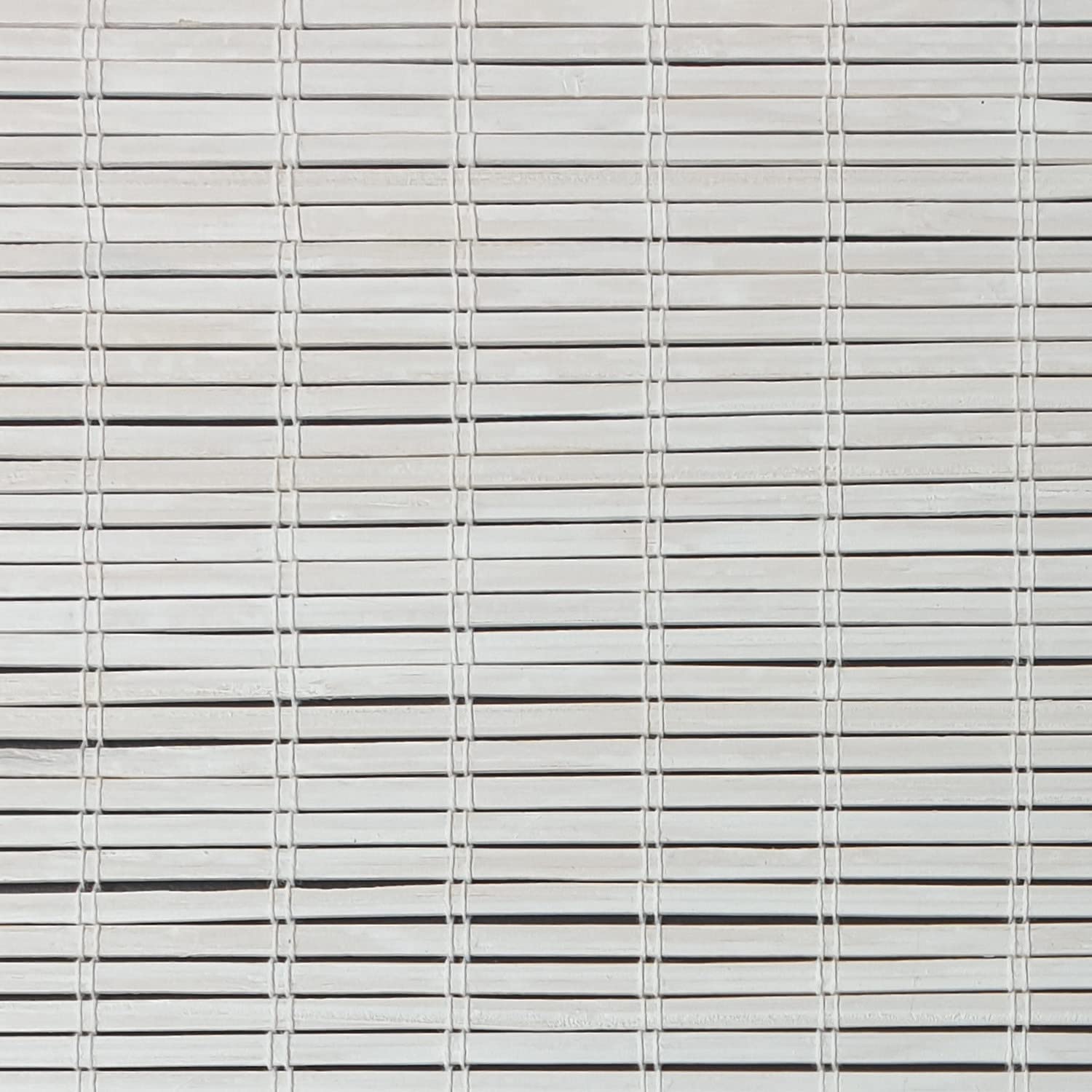 MADECOSTORE Roll'up Bambou Fines Lattes pour intérieur et extérieur - Blanc - L150 x H250cm