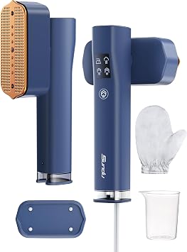Steamer for Clothes,Sundu Portable 2-in-1 Travel Steamer&Iron,15s Fast Heat-up,100ml Water Tank,Ironing Gloves,25 Min Powerful Continuous Steam,1000W&4 Modes Light Steam Iron for Travel&HomeGradient