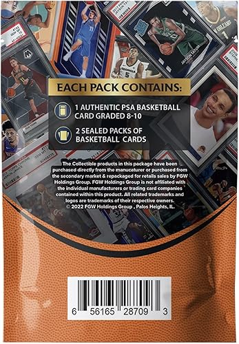 Miniatura 2 de Lebron James - Paquete de poder misterioso de tarjetas graduadas PSA – 1 tarjeta Lebron James de grado PSA y 2 paquetes de tarjetas de baloncesto