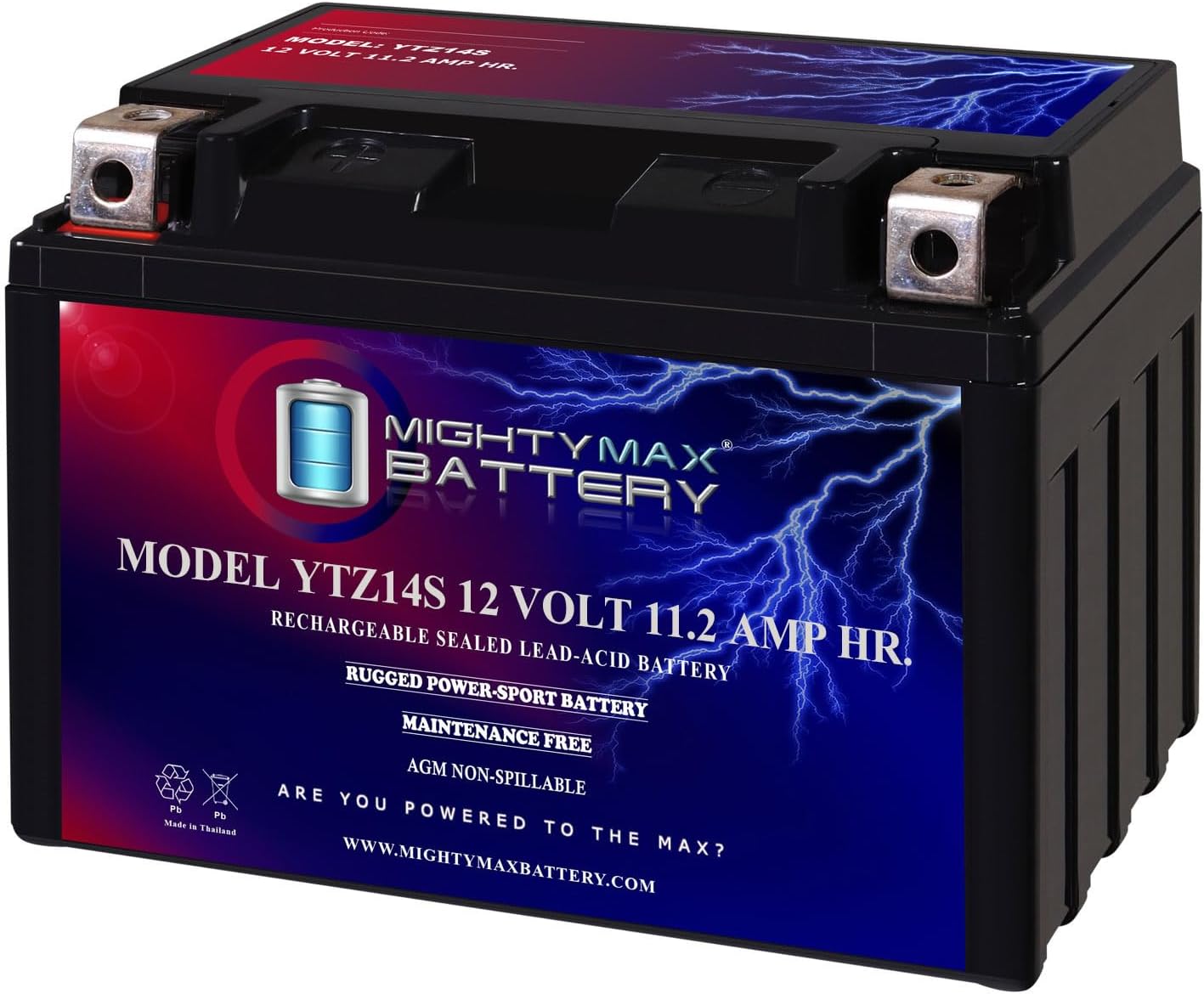 Mighty Max Battery 12V 11.2Ah Battery Replacement for ThrottleX Batteries ADZ14S