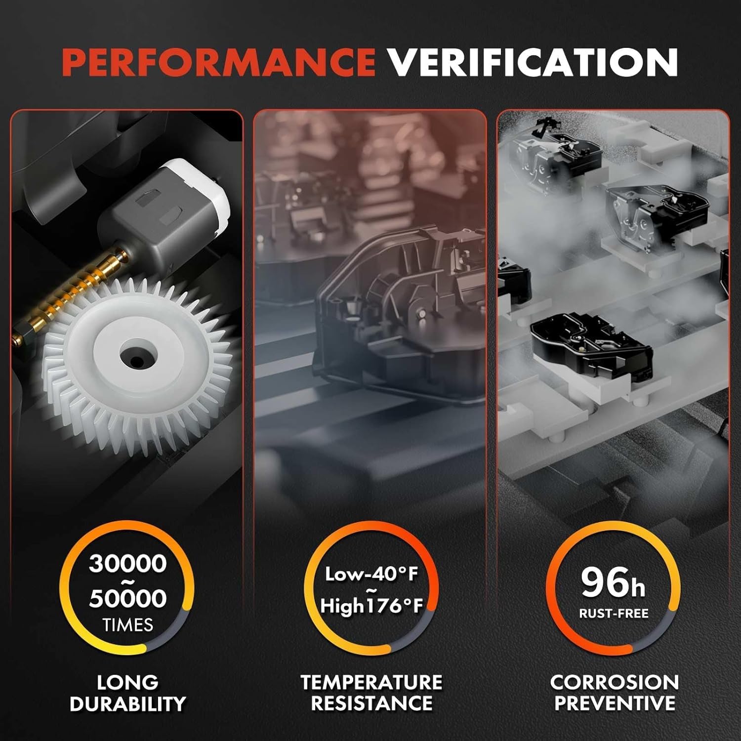 A-Premium Door Lock Actuator Front Right Passenger Side Compatible with Hyundai Santa Fe 2013-2019, Santa Fe Sport 2013-2018, 813202W010, 81320-2W010