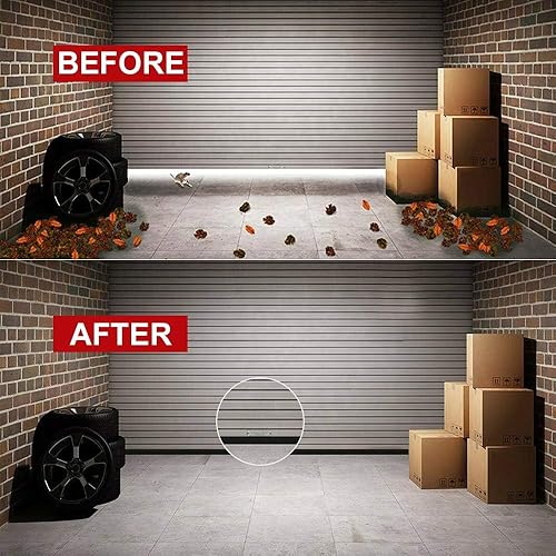Miniatura 5 de Sello universal para puerta de garaje, tira de sello de goma de repuesto para puerta de garaje, resistente a la intemperie, burlete con clavos (33