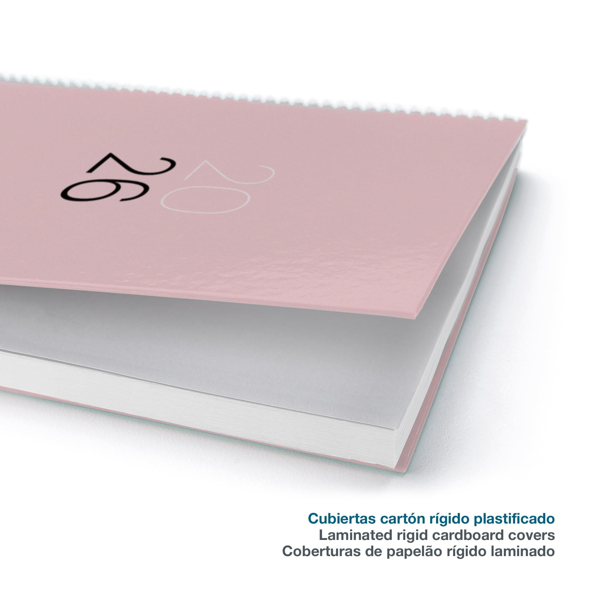 Agenda Miquelrius 2026 Un Jour Par Page - Format A5+ (155x213 Mm) - Couverture Rigide, Spirale, élastique - Noir Garden - 9
