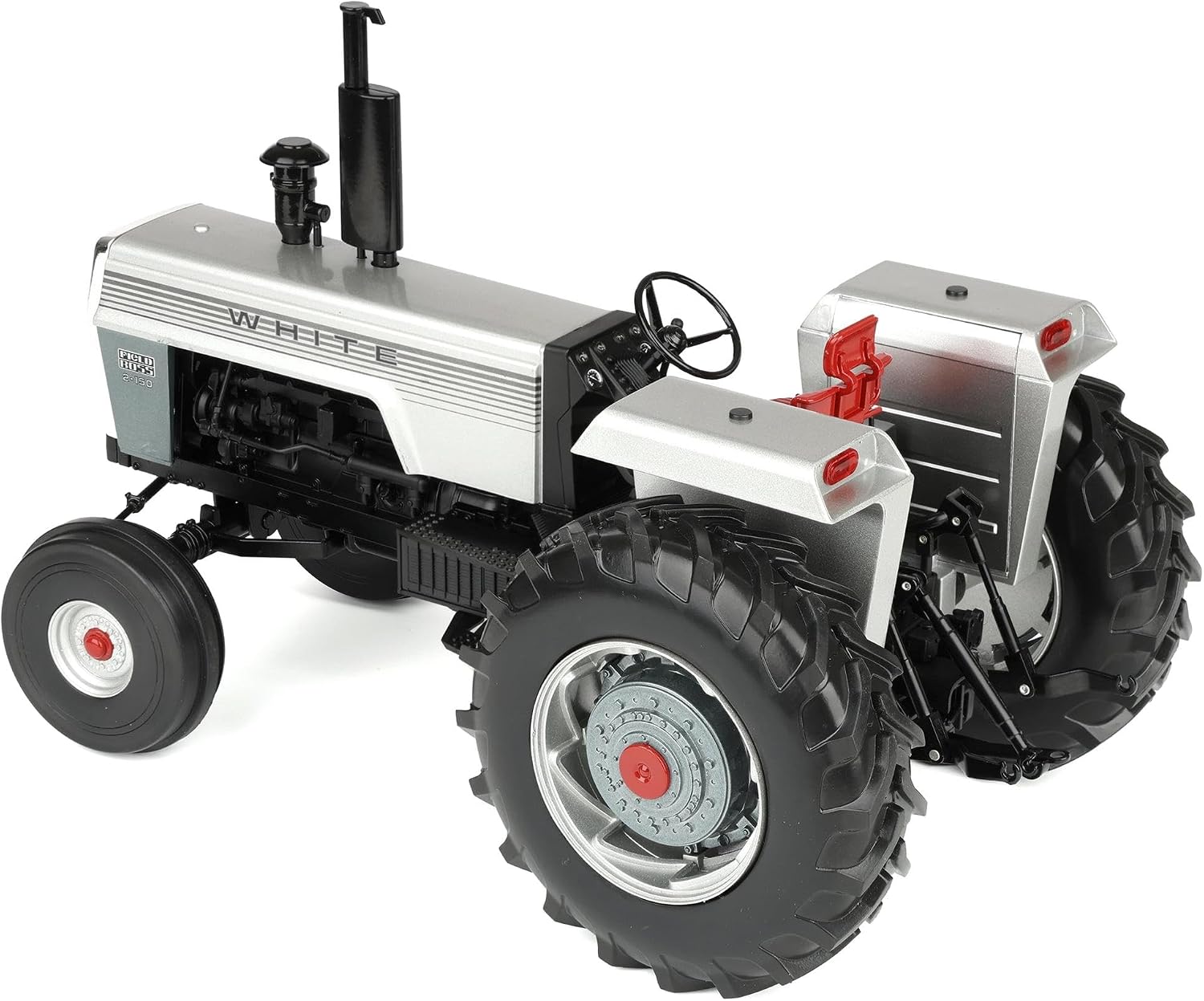 Spec Cast 1/16 White 2-150 Silver Stripe Open Station Tractor with Wide Front & Rear Singles SCT977