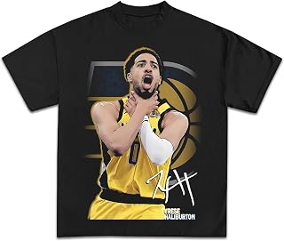 Haliburton Iconic Choke Buzzer Beater Graphic T-Shirt | Premium Quality Heavyweight Basketball Shirts for Adults & Kids