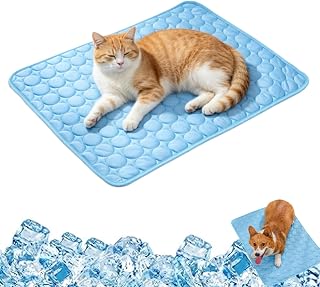 Pet Cooling Mat, for Dogs & Pets Portable Ice Silk(Large)