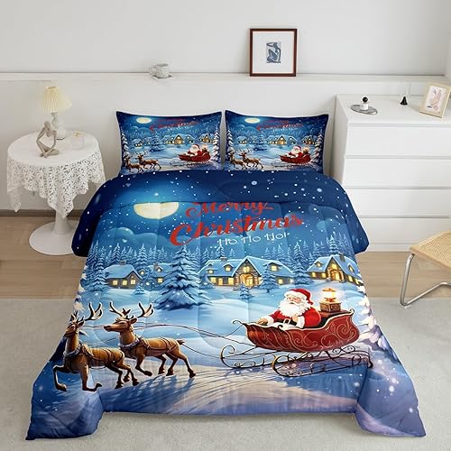 Miniatura 8 de Erosebridal Juego de edredón de dinosaurio de dibujos animados para niños y niñas, ropa de cama de dinosaurio de Navidad, juegos de edredón de
