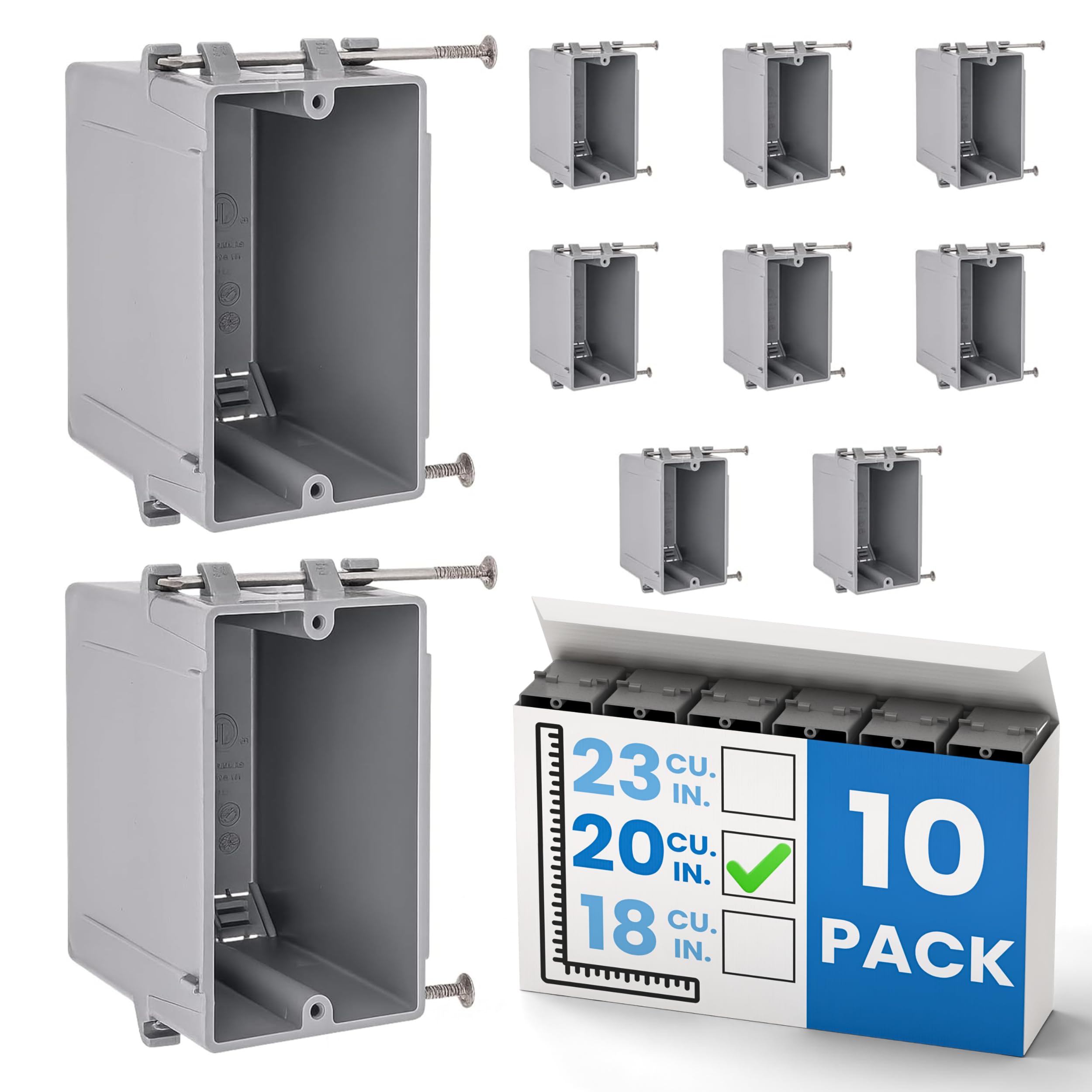 OHLECTRIC Outlet Box - 4 Pack, Fire Rated -9