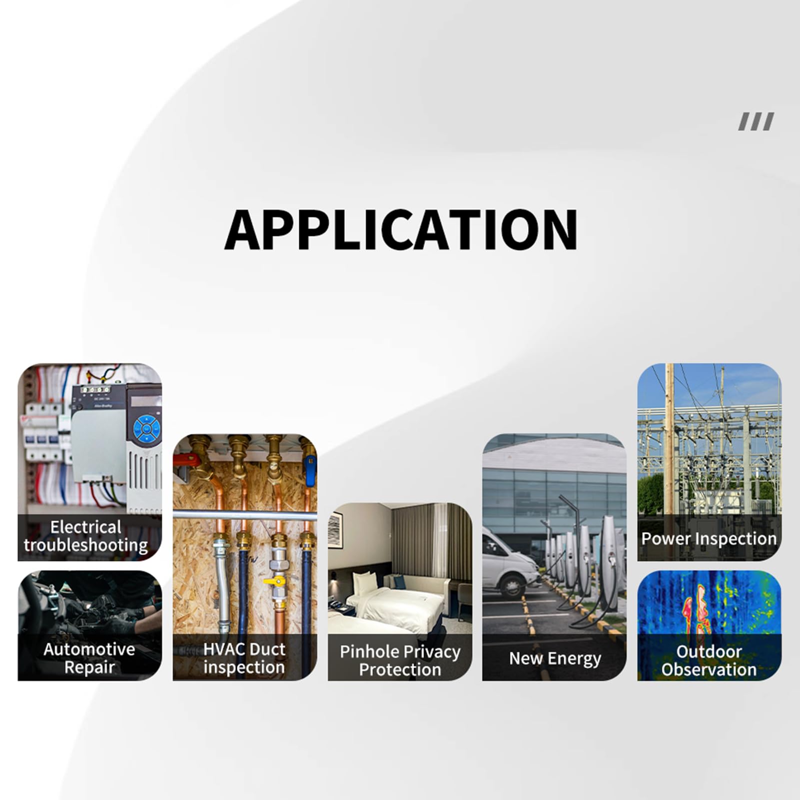 Walmeck Termocamera Wireless Risoluzione 256x192 Ad Alte Prestazioni Applicabile per Dispositivi IOS