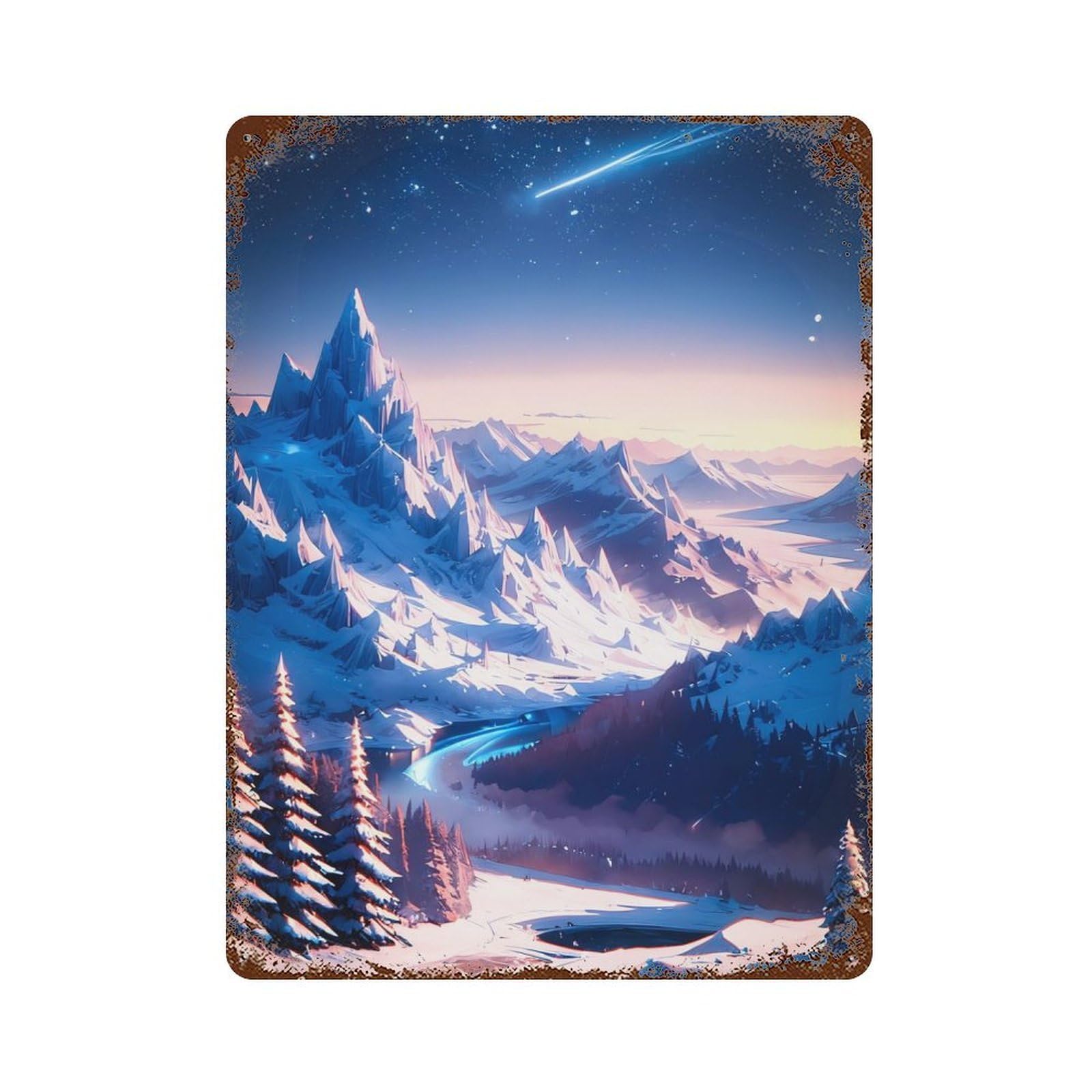 Frozen Majesty Retro Metal Sign 15.7"x11.8", Classic Wall Plaque for Garage, Pub Or Kitchen
