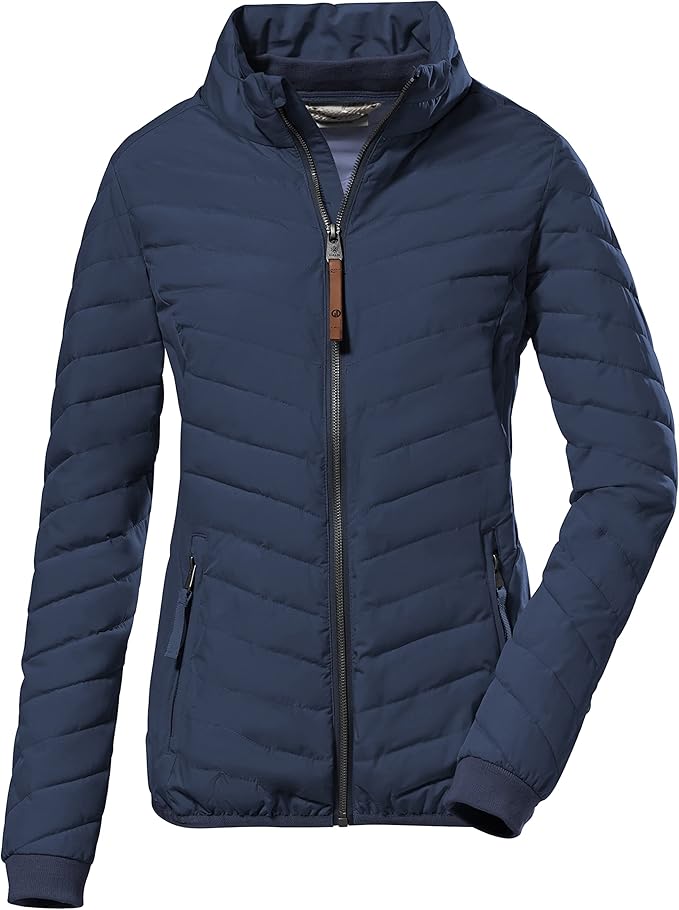 JJXX Oversized Quilted Jacket With High Neck In Green