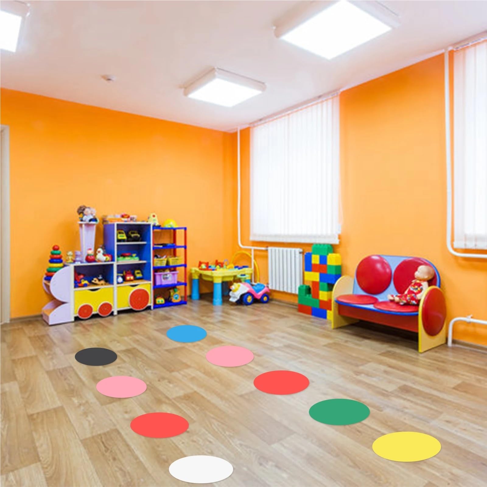 Étiquettes autocollantes rondes de 15,2 cm pour décoration de salle de