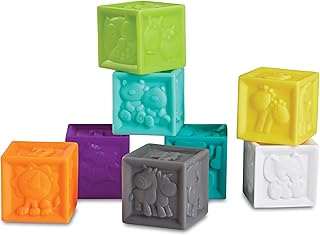 لعبة سكويز اند ستاك بلوك 8 قطع | ألعاب نشاط الطفل وتعلمها وتطويرها من انفانتينو