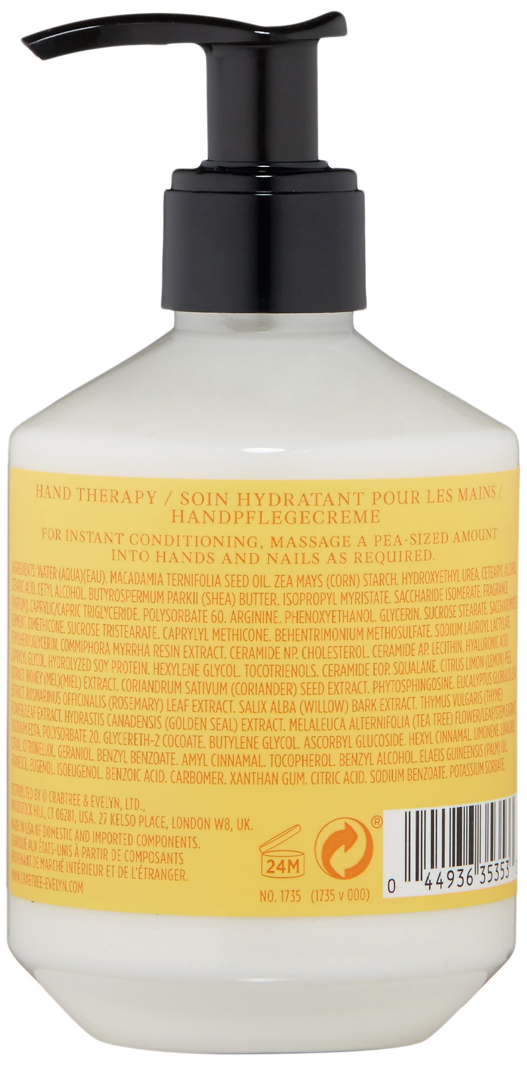 Crabtree & Evelyn crema idratante per le mani Limone/Coriandolo 250 g