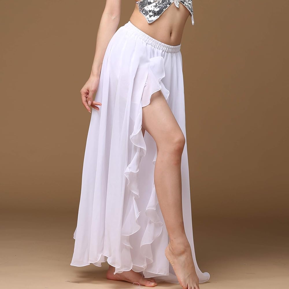Gonna Chiffon Per Danza Del Ventre - Taglia Unica, Per Allenamento E Spettacoli - Foto 7