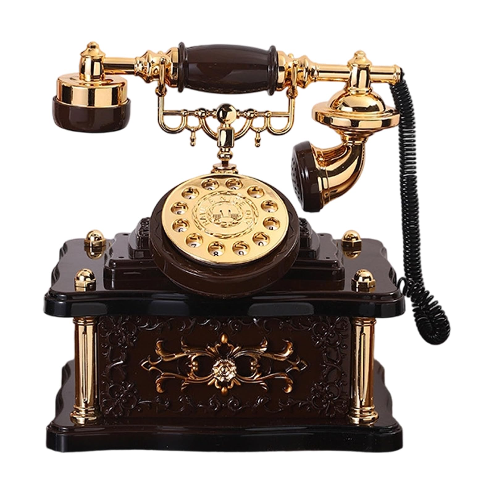 our fave Telephone Jewelry Trinket Box Retro Dials Telephone Music Box with Drawer Desktop Decorations for Offices Home Decors Jewelry