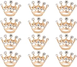 BESTOYARD Gold Brooch Pins 12 Pieces Rhinestone Pins for Weddings Parties and Pageants Elegant Accessories for Clothes Scarves and Hats