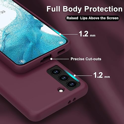 Miniatura 5 de bemal Funda para Samsung Galaxy S23 Ultra, funda de silicona líquida sedosa de ajuste delgado, forro de microfibra resistente a los arañazos,