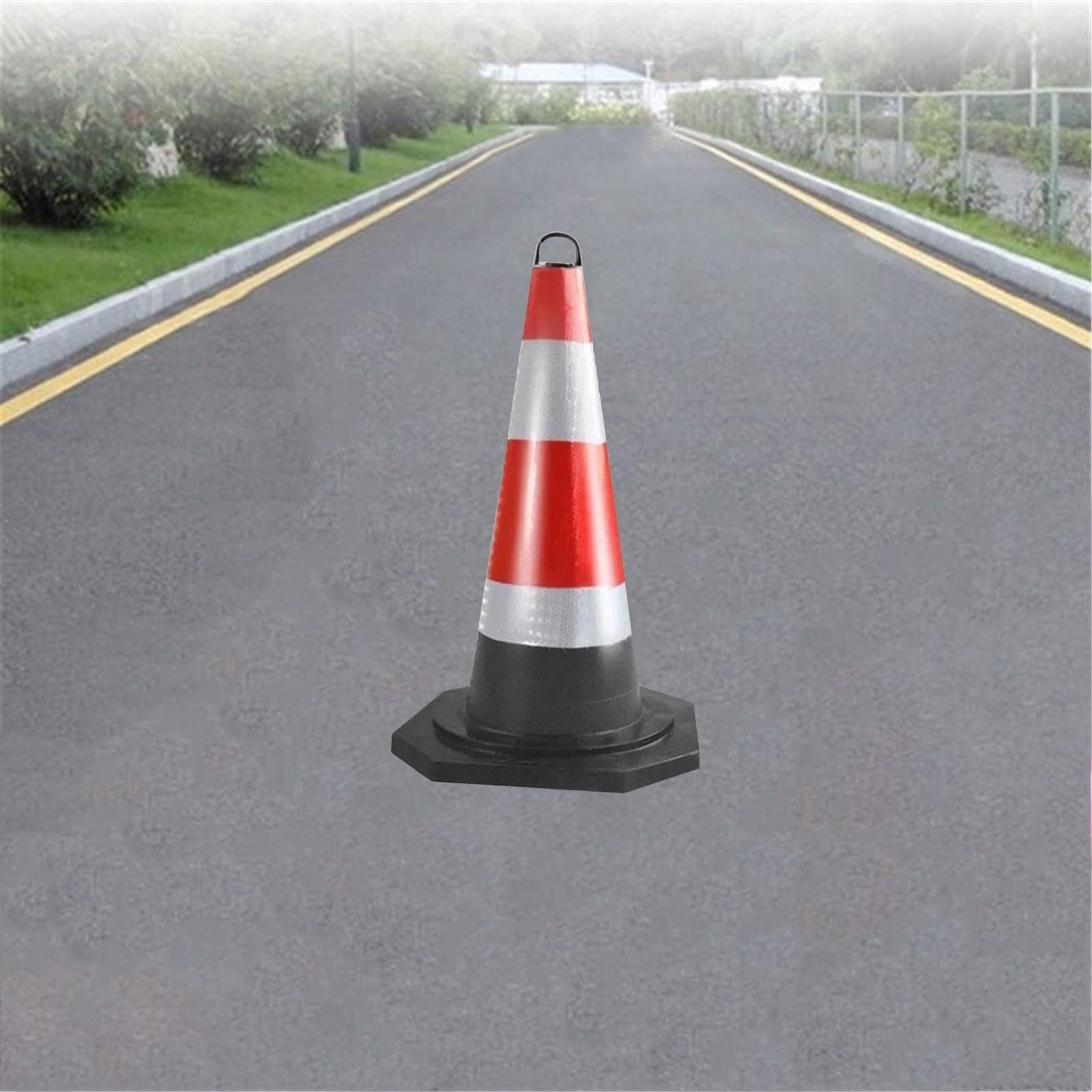 Cône de signalisation Lot de 5 cônes réfléchissants avec poignée for la conduite en stationnement Route(XXL)