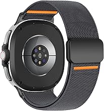 Elastisches Nylon Magnet Armband für Samsung Galaxy Watch 8 Armband 40mm 44mm/8 Classic 46 mm Damen/Herren,Soft Stoff Sport Loop Armbänder für Samsung Galaxy Watch 8 Classic Armbands 46mm/8 44 40 mm