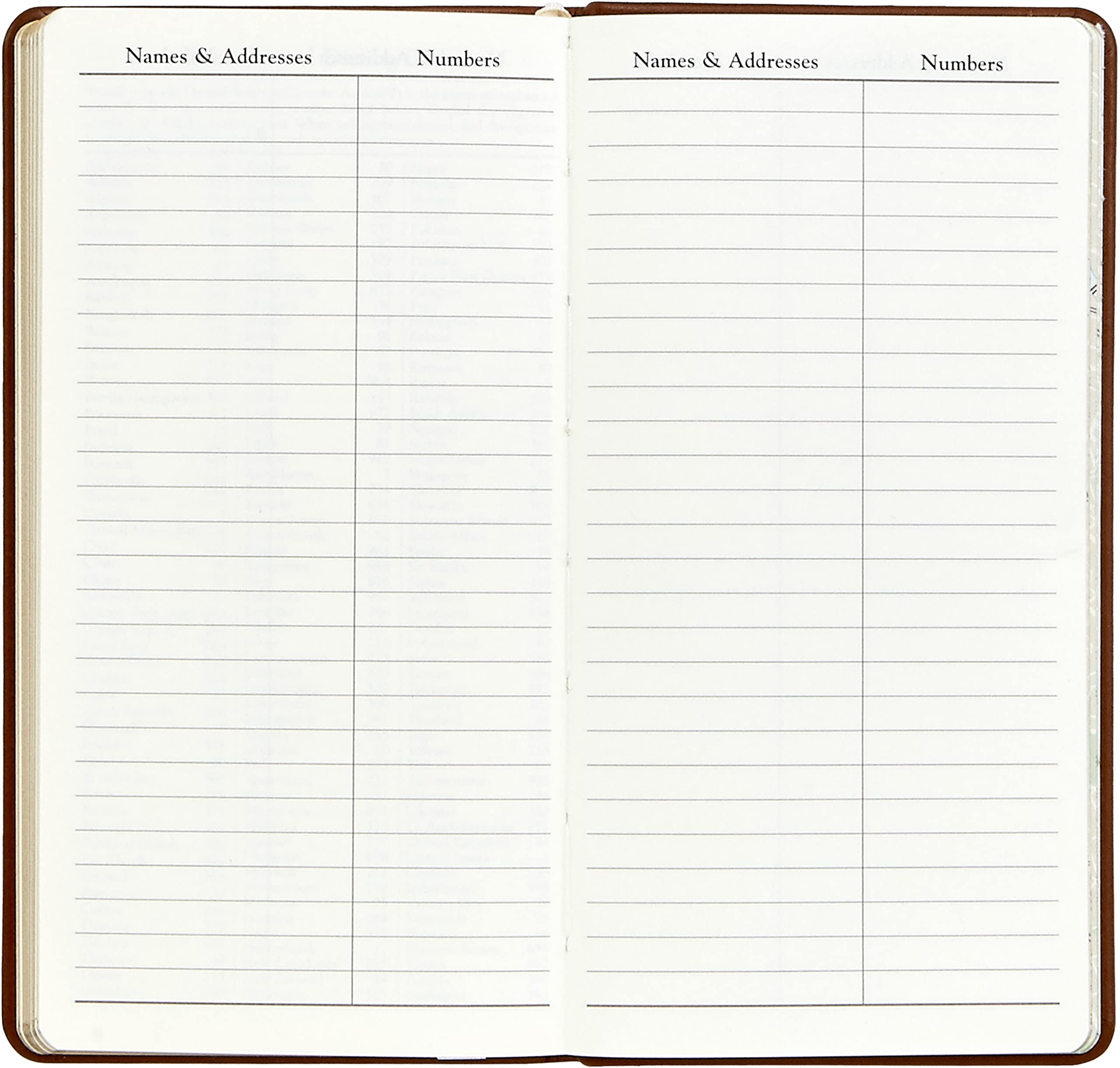 Graphic Image 2022 Pocket Datebook Planer Journal Echtleder 15,2 cm
