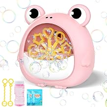 Toys for Kids 3-8 Year Old Bubble Machin Frog Bubble Maker Gifts for 3 4 5 6 7 8 9 10 Year Old Boys Girls Toy Presents Age 1-2 Babies Bath Toys Party Outdoor Indoor Bubbles Blower