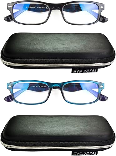 Miniatura 2 de EYE ZOOM Paquete de 2 lentes de computadora con bloqueo de luz azul y anti UV