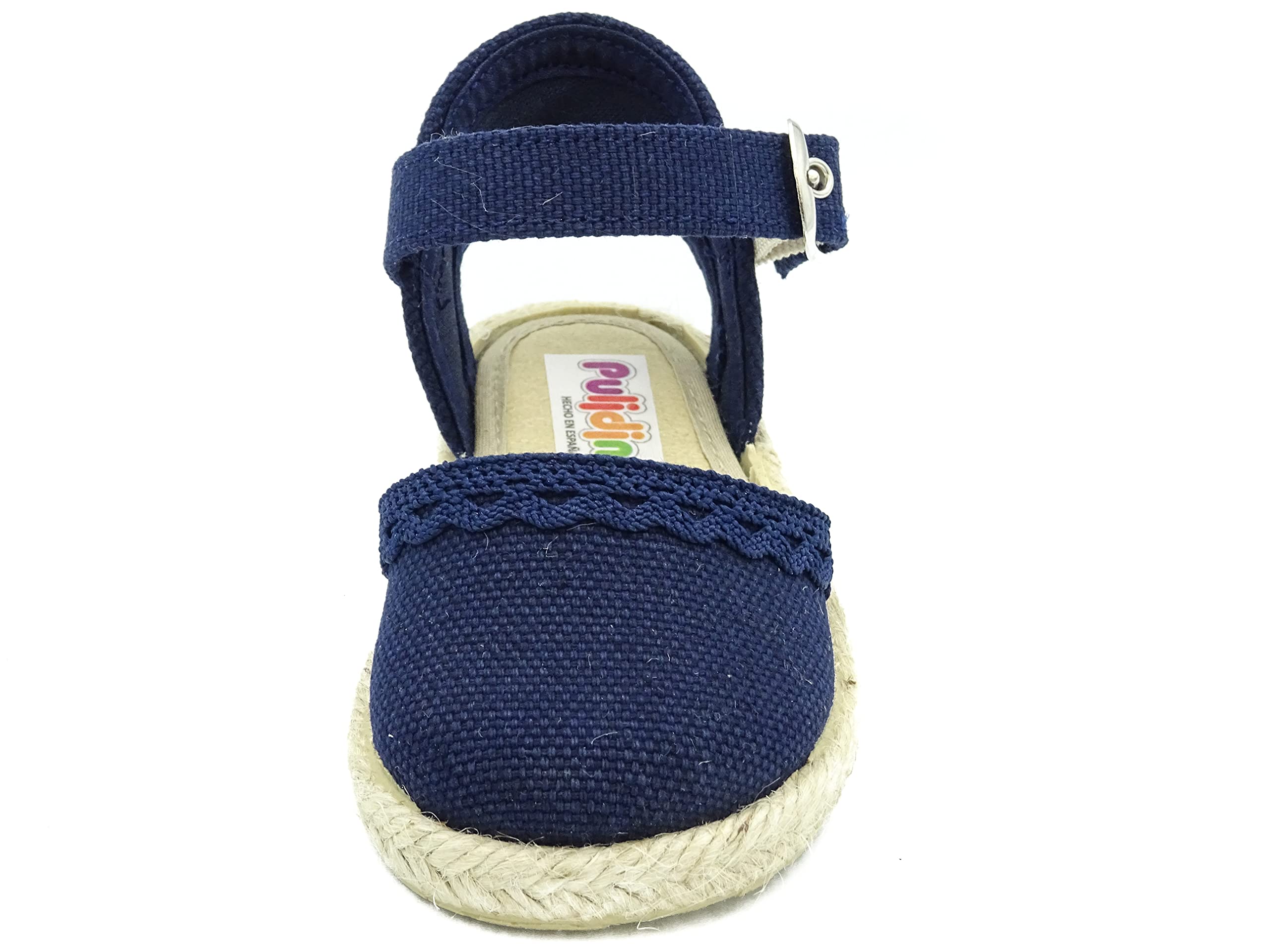 esparteña de niña con puntilla para Bebe y niña con Hebilla Bebé niña
