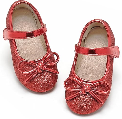 Zapatos planos de ballet para niña pequeña, zapatos de princesa para boda, fiesta, vestido