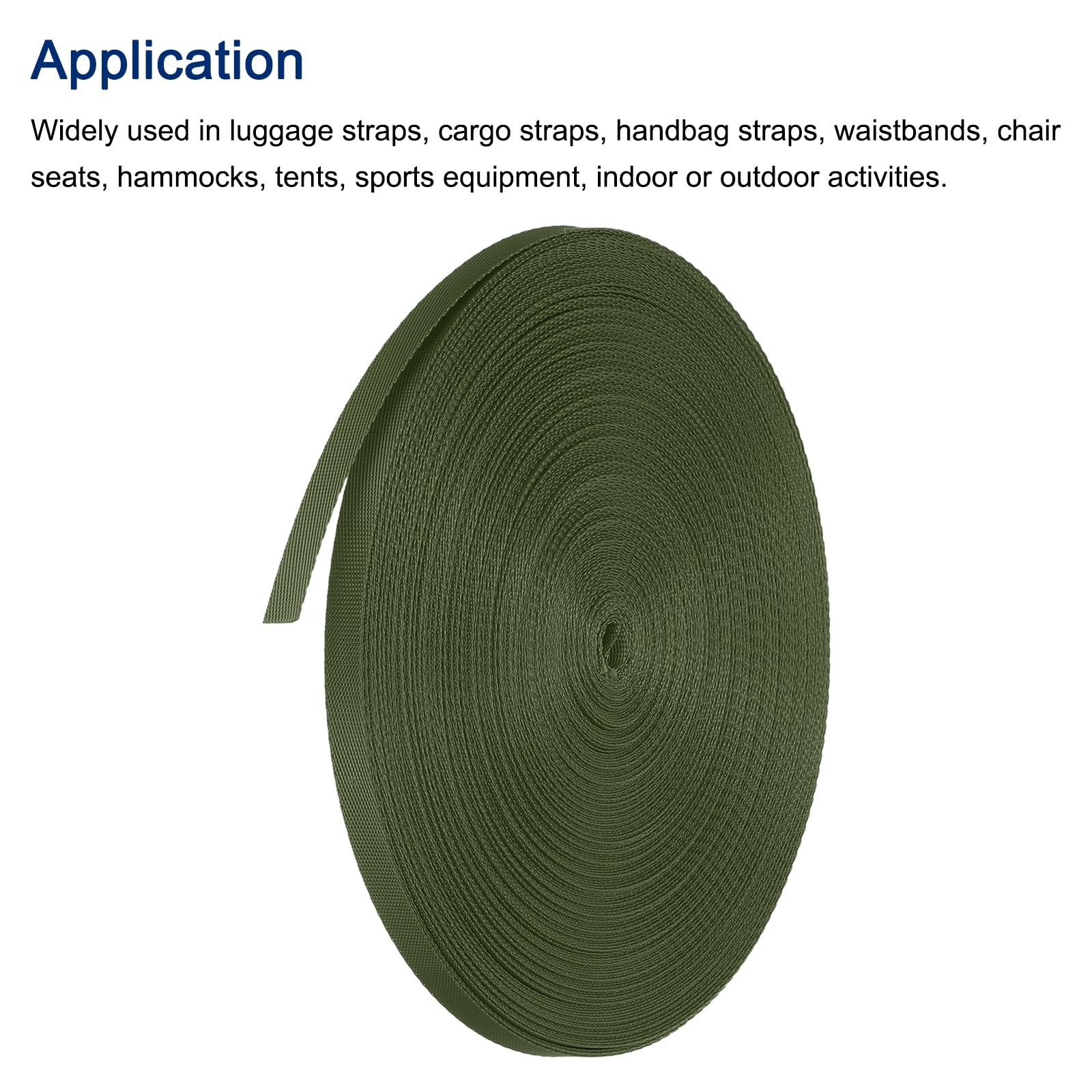 Produktbild von Cyclingcolors Polypropylen-Gurtband – 10 Mm Breit, 0,7 Mm Dick, 25 M Lang, Dunkelblau – Für Rucksäcke, Taschen, Möbel, Stuhlgleiter & Outdoor-Bekleidung