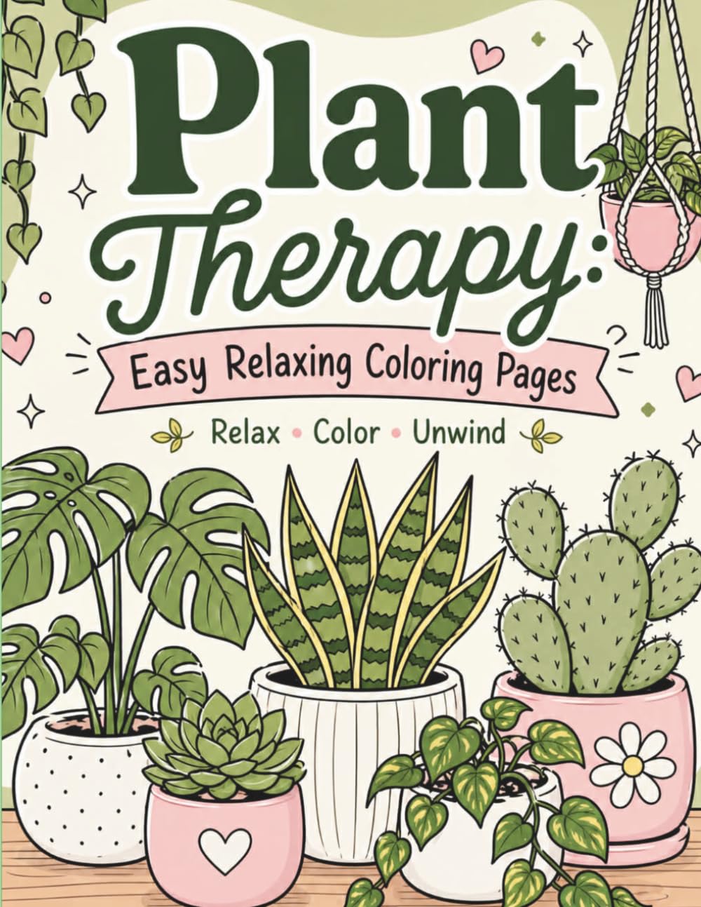 Plant Therapy Coloring Book