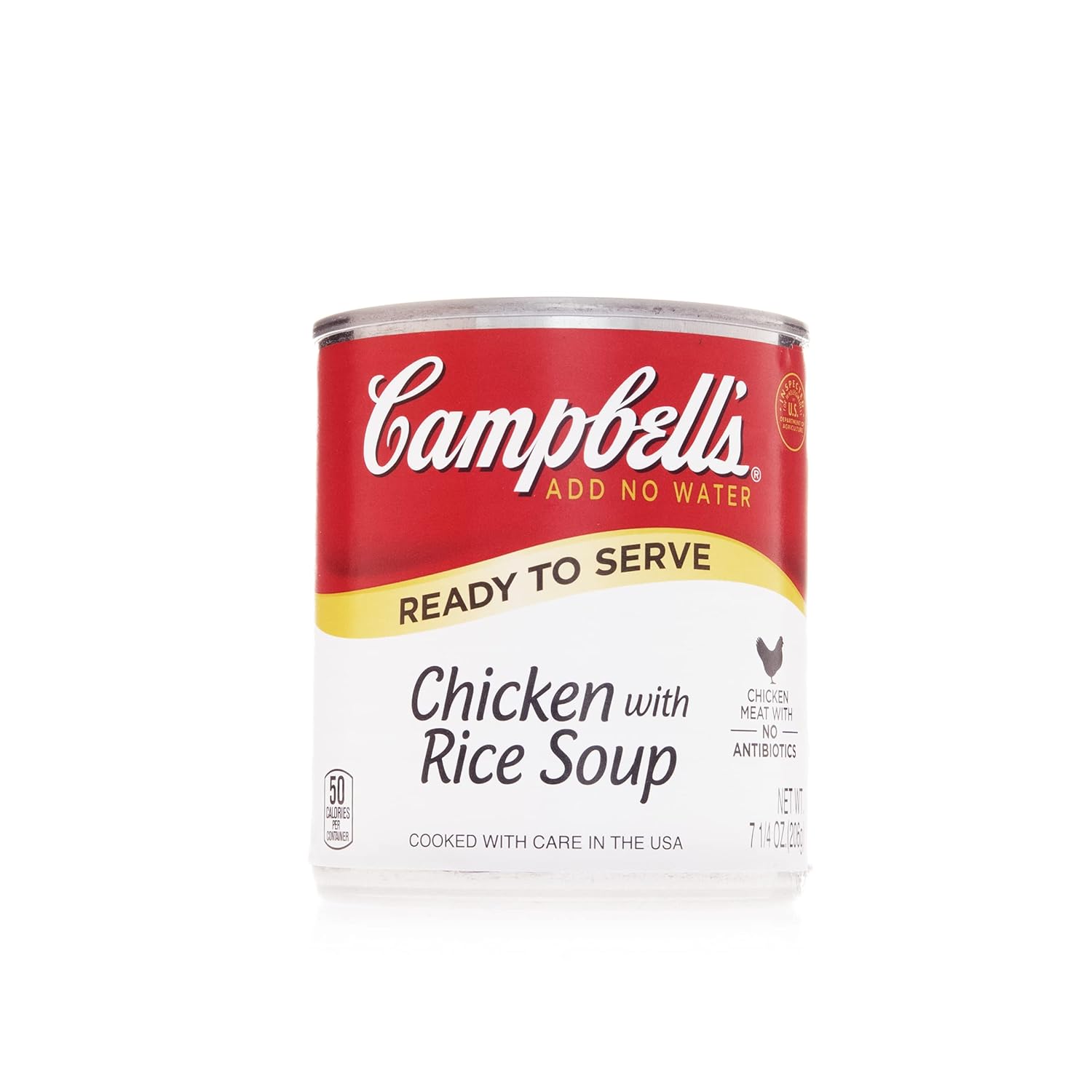 Campbell's Classic Ready to Serve Chicken with Rice Soup, 7.25 Oz, 24 Count