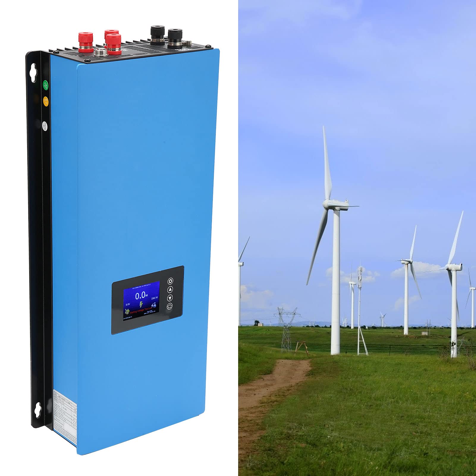 Inverter per Turbine eoliche, Inverter con connettore a Rete da 220 V per Uso Domestico(con LIMTER Senza WiFi)