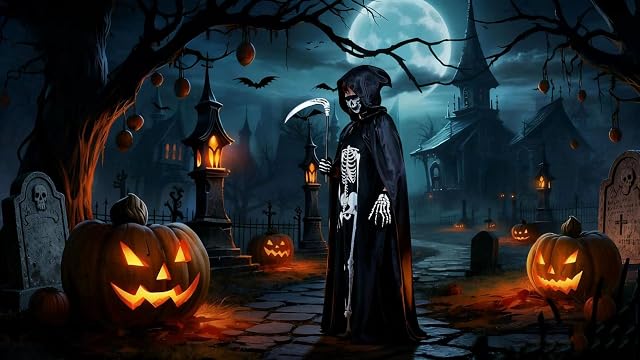 Foto 2 de 5 de RongXuan Capa de Halloween para adulto, capa negra con capucha, larga de satén, capa con capucha