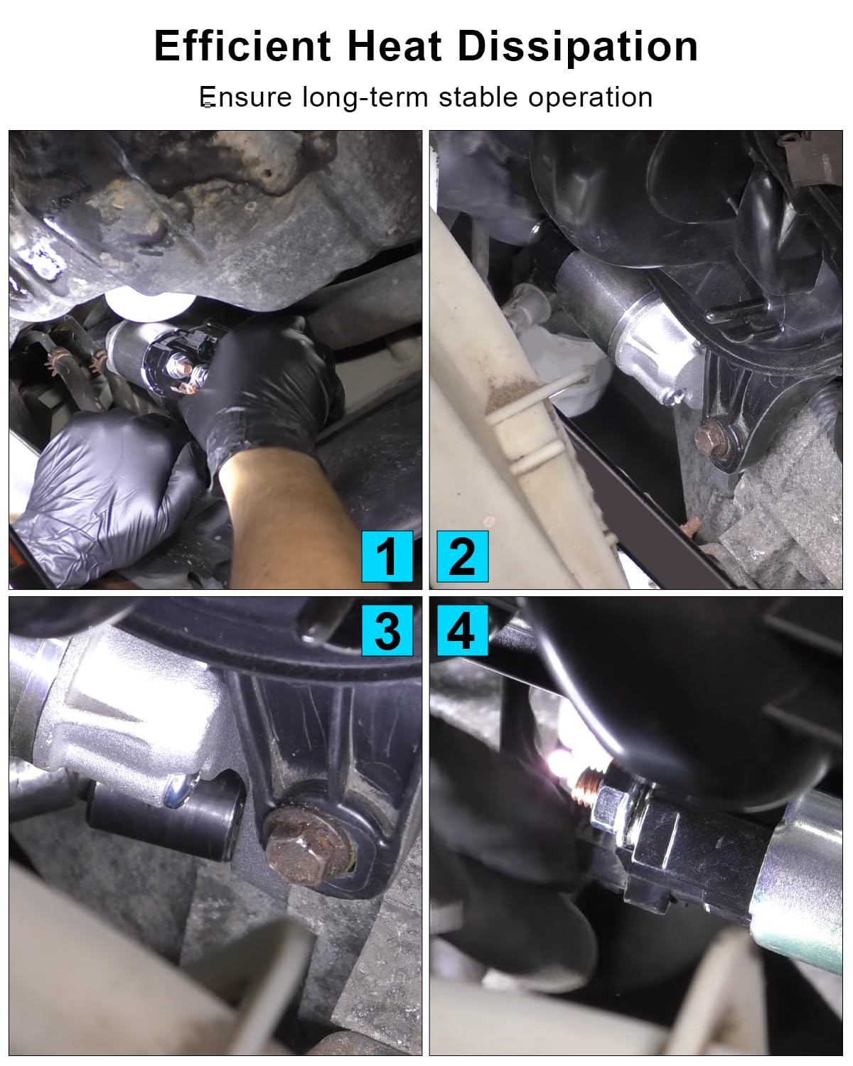 Starter Motor Fit for Hyundai Elantra Kia Forte Replace 361002E551 50006 8000604 1.8L 2.0L, 1.2KW 12 V CW 13T