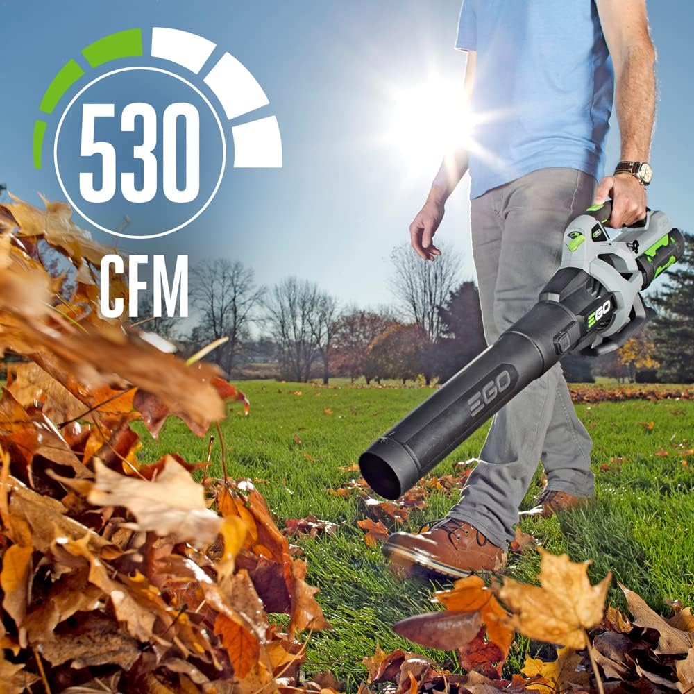 EGO Power+ ST1503LB 15-Inch 56-Volt Lithium-ion Cordless String Trimmer & 530CFM Blower Combo Kit with 4.0Ah Battery and Charger Included,Black