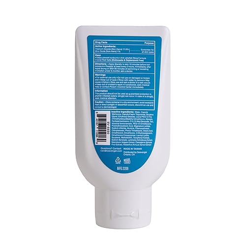 Miniatura 2 de Seavenger Ocean Kiss Protector solar seguro para arrecifes SPF 30-50 con protección contra picaduras de medusas (SPF 50), paquete de 6