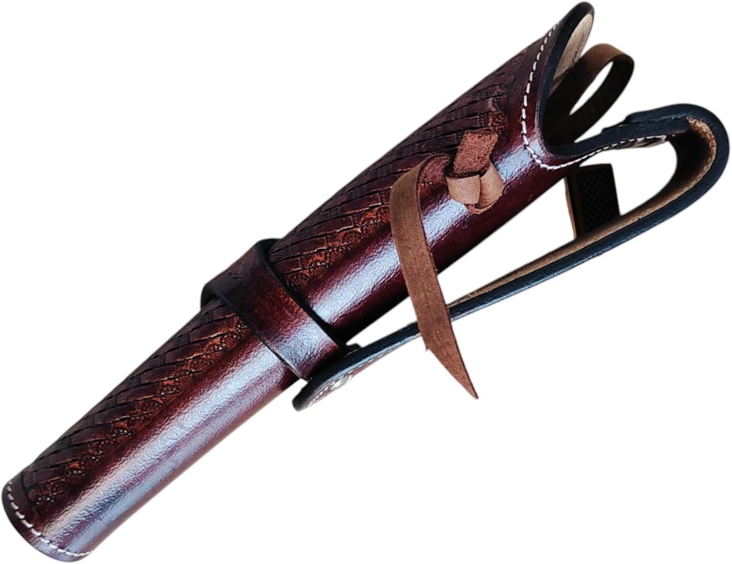 Western Gun Holster – Fast Draw – Handmade Full Grain Leather – Right Hand – Fits 4" to 6.5" Barrel Revolvers – Cowboy Style – Compatible with .22, .38/357, .44/.45 Caliber