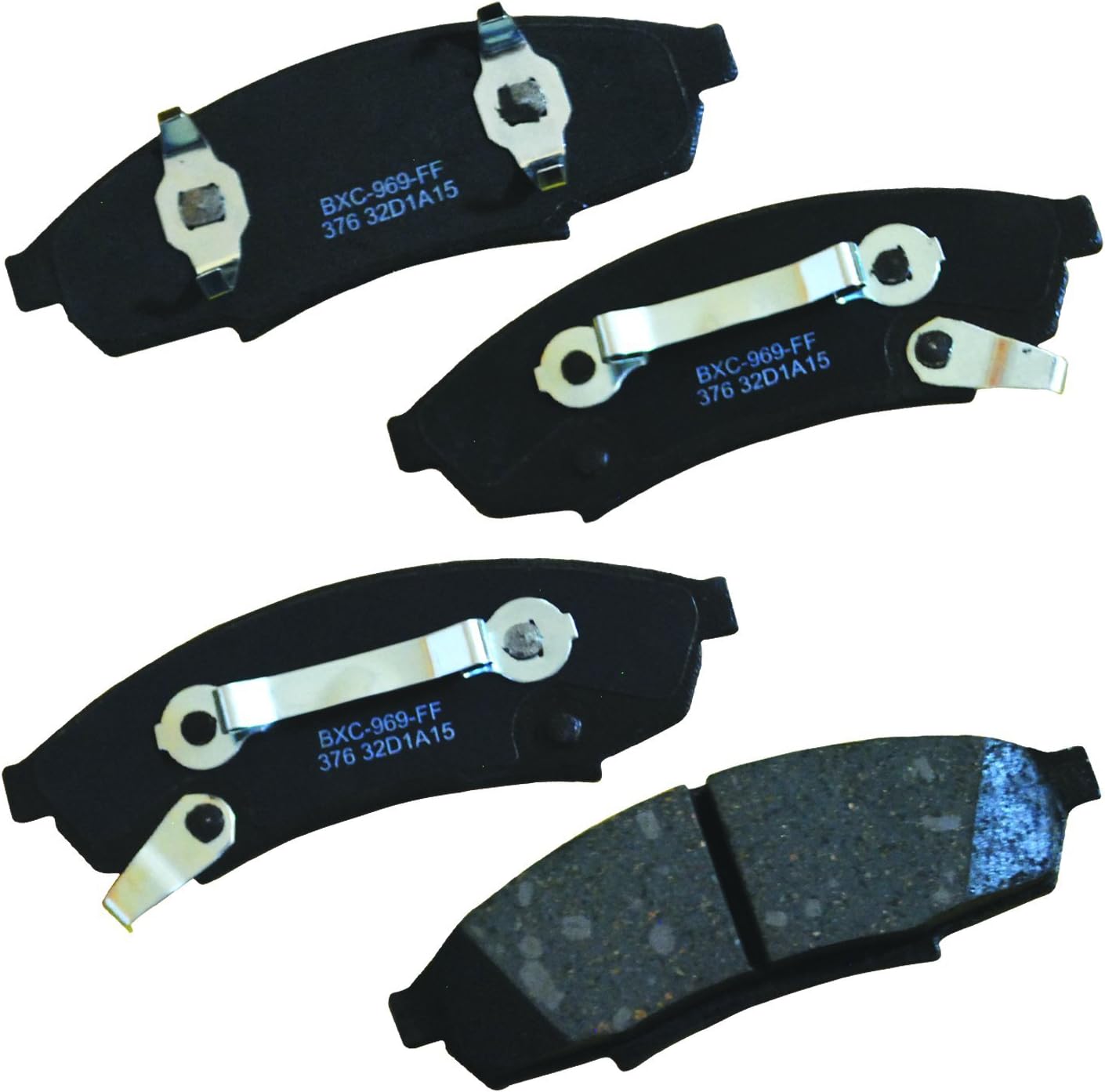 Bendix Premium SBC376 Ceramic Front Brake Pads for Buick Regal 1996-1988, Chevrolet Lumina 2001-1990, Monte Carlo 1999-1995, Oldsmobile Cutlass Supreme 1997-1988, Pontiac Grand Prix 1996-1988