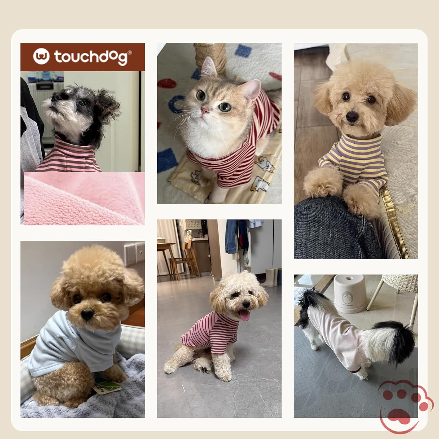 Touchdog Temperature Regulating Dog Jacket Cozy Thermal Layer Advanced Fabric Technology Small Medium Dogs All Season Comfort Wear (Apricot, Small)