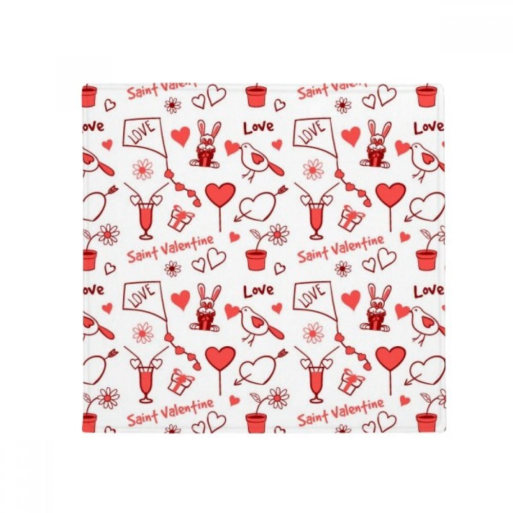 Tapis Saint-Valentin Rose Coeur rond 60cm cadeau romantique