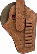 SHAH 32 Bore Revolver Cover | Protective Carry Case for 32 Bore Revolver | Durable Soft Padded Storage Cover | Free Size Travel & Safety Case (Desert Brown)
