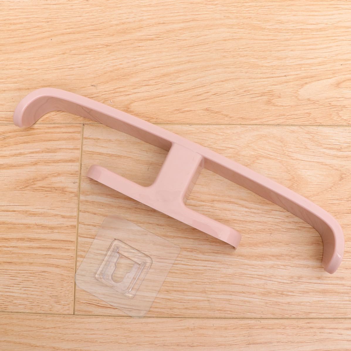 OUNONA Wall Mounted Slippers Organizer, PP Hanging Rack 5pcs Pink