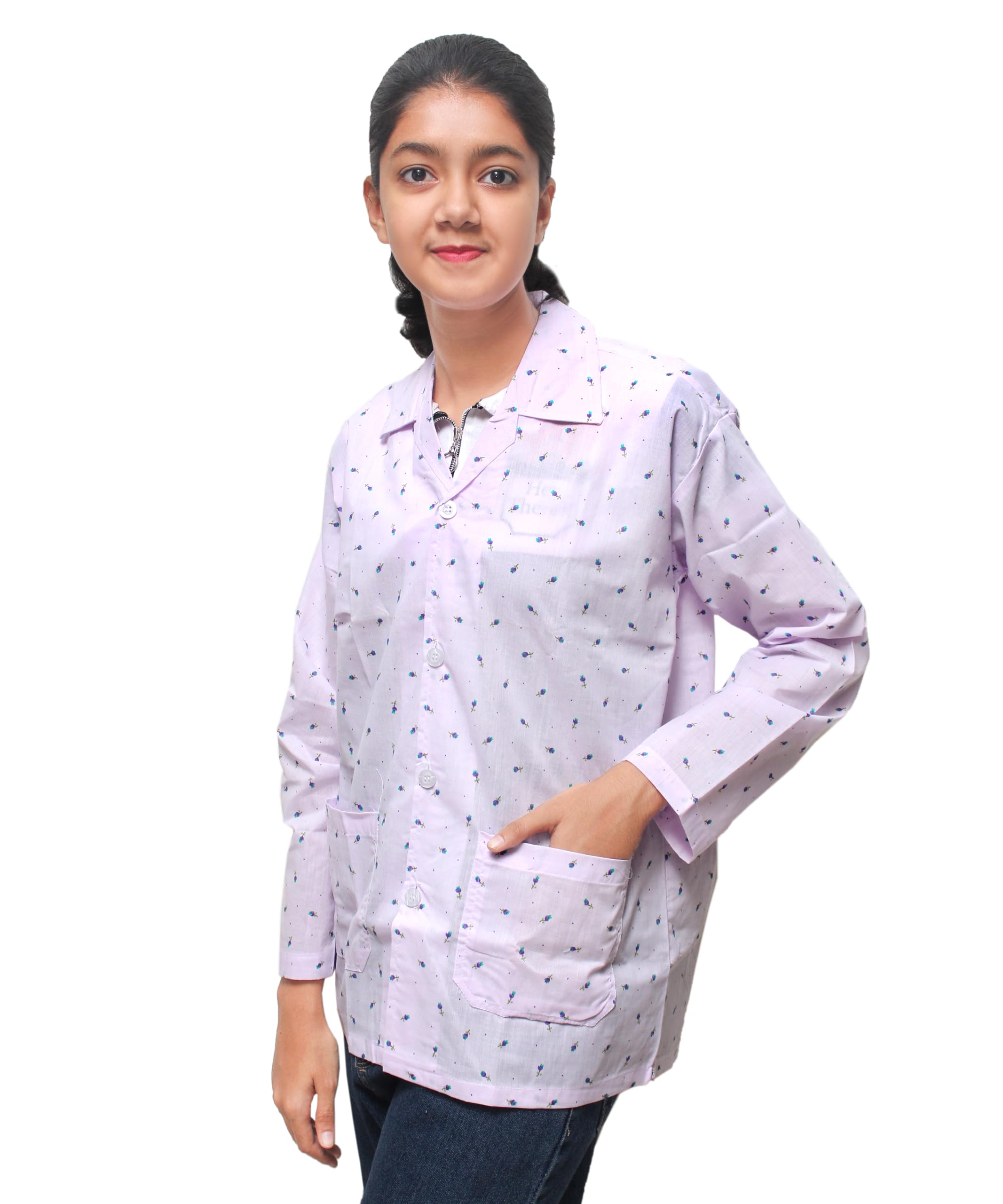 goodluck Women's/Girl's Cotton Floral Printed Summer Coat | Helps to Protect From Sunrays, Dust Pollution, Sunburn, Tanning of Skin | Ideal for Driving, Hot Summers, Traveling-picture-49