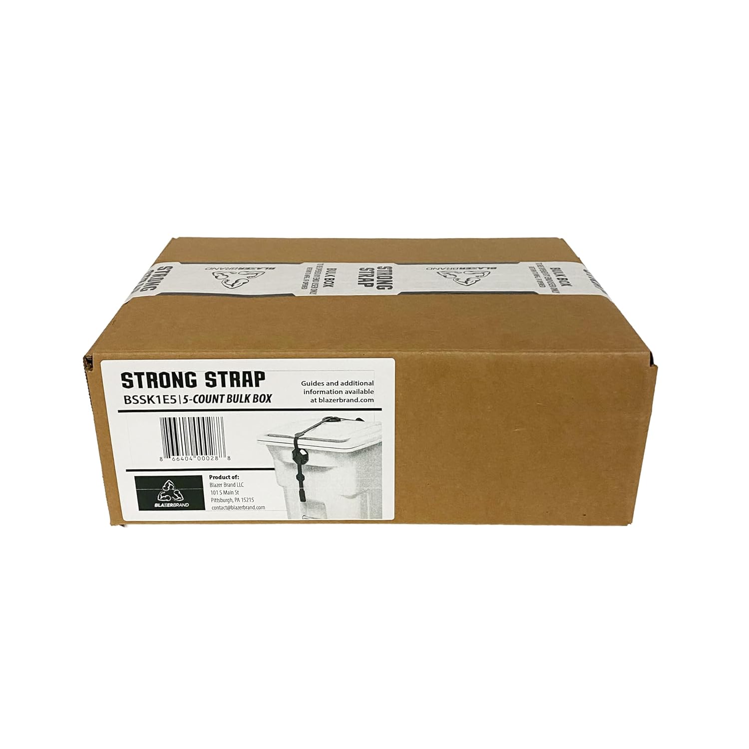 Blazer Brand Strong Strap Bulk Box 5ct, Lid Locks for 32–96 gal. Outdoor Trash Cans – Commercial Packaging, Parts Only