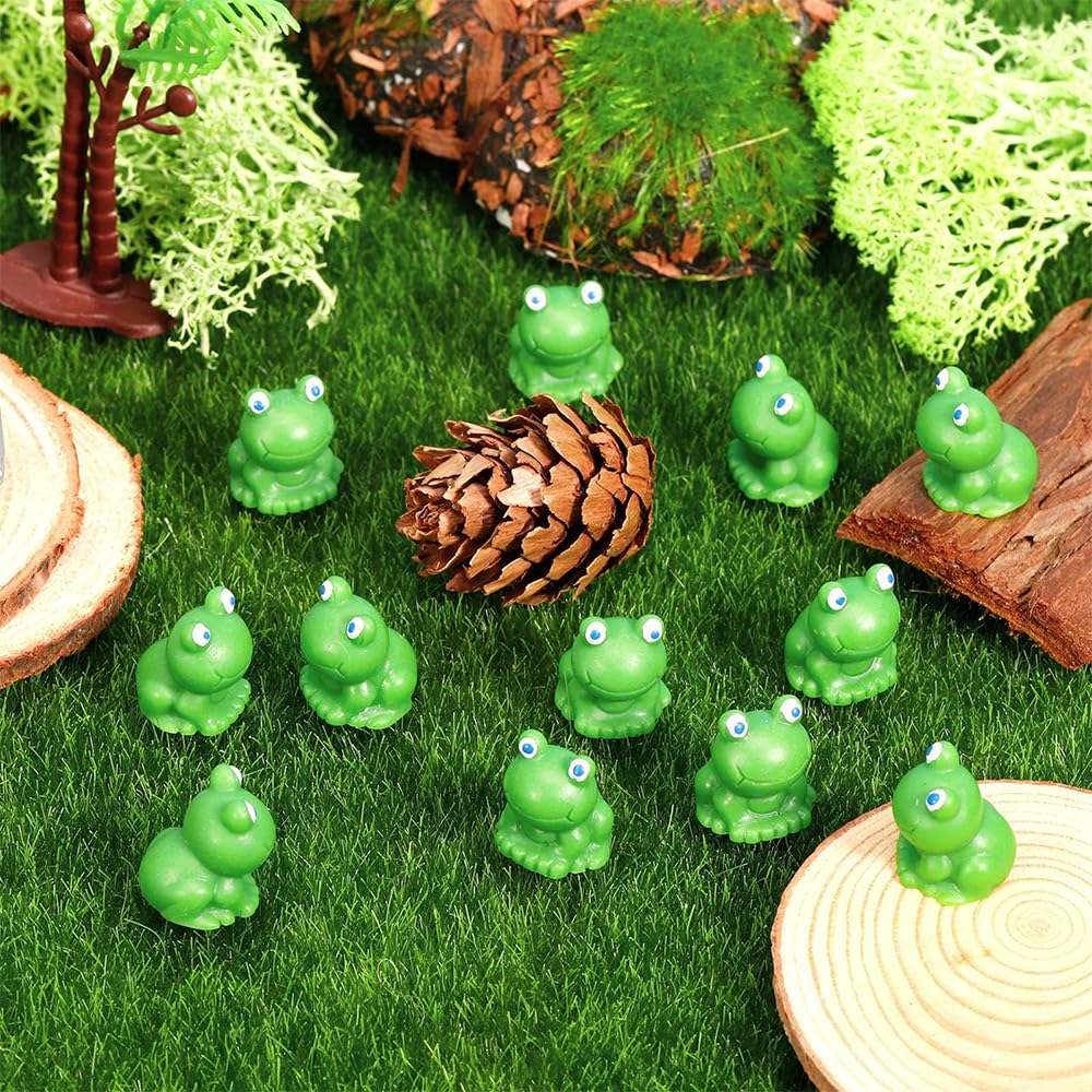 50 sztuk Mini żaby z żywicy, bajkowy ogród, miniaturowy mech, krajobraz, żaba, dekoracja ogrodowa, mini żaba, DIY, ozdoba, mini żywica, żaba, figurki, żaba, krajobraz, dekoracja, mikrożaby